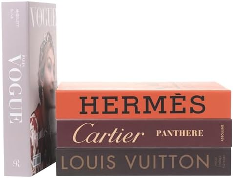 Glam Large | 4 PCS Faux Decorative Books for Home Decor | Not Rea...