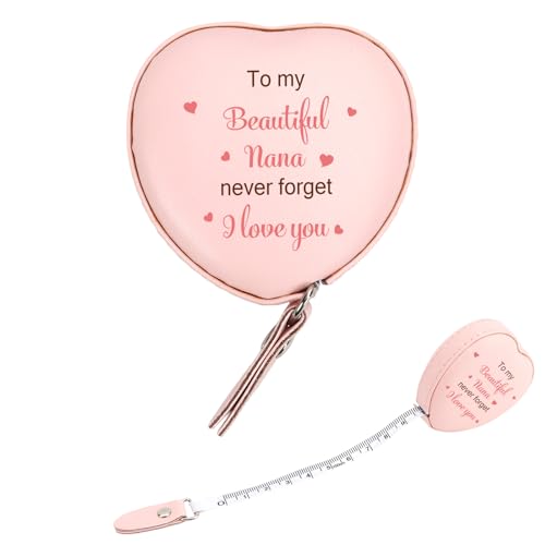 Kiopdse Nana Gifts for Nana Christmas Xmas Gift Birthday Nanna Gifts from Grandchildren Nan Birthday Personalised Grandma Grandmother Present Mother's Day Retirement Mothers Day Measuring Tape Measure