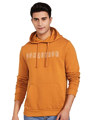 Image of Amazon Brand - Symbol Men's Cotton Blend Hooded Neck Regular Fit Sweatshirt