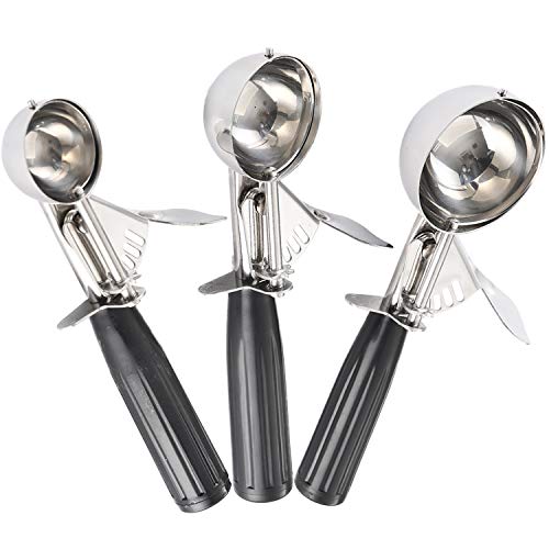 Cookie Scoop Set, Cookie Dough Scoop for Baking, Ice Cream Scoop Set, Selected 18 8 Stainless Steel