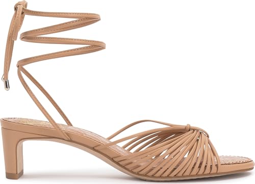 Image of Vince Camuto Lory Ankle Wrap Kitten Heel Sandals | Party Sandals