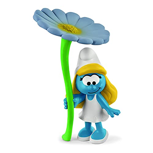 schleich 20828 Schlumpfine mit Blume, für Kinder ab 3+ Jahren, The Smurfs - Pre School Smurfs Figurines – Bild 3