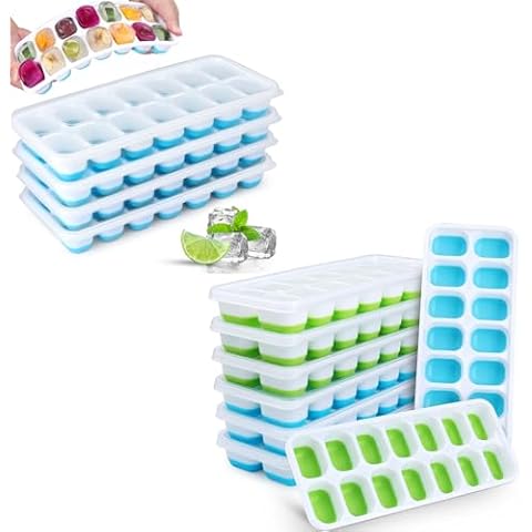 JRISBO Ice Cube Trays 12 Pack Cover