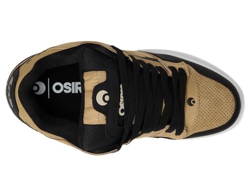 Osiris Men's Peril Skate Shoe, Tan/Black/White, 122