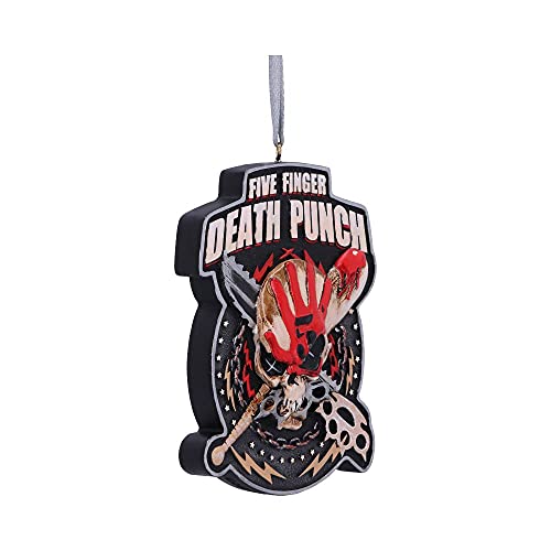 Nemesis Now Five Finger Death Punch Hanging Xmas Decoration 9.5cm, Resin, Red - Image 3