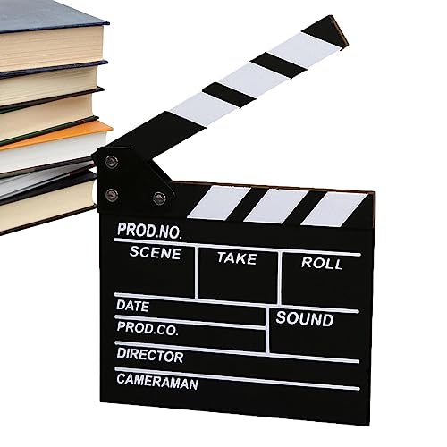 Clapper Board de filme acrílico - placa de batida de corte de filme - diretor de filmes de TV, quadr