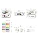 COIPLAY 648 Color Blocks Watercolor Paint Set, 52-Bookmarks, 3 Brushes, Silicone Cup, Travel & Adventure Coloring Books, for All Ages, Travel-Friendly, Easy to Use,All in One Art Supplies Craft kit