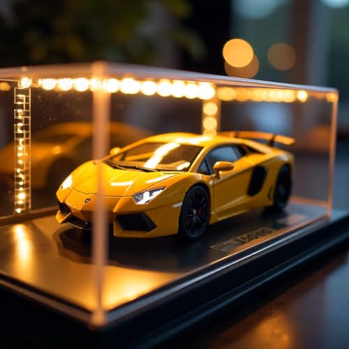 Image of Lamborghini Centenario 1:32 Die-Cast Model Car | Gold Accents Pull Back Super Car with Openable Doors, Sound & Light Effects | Premium Collectible Toy for Kids & Car Enthusiasts - Multicolour