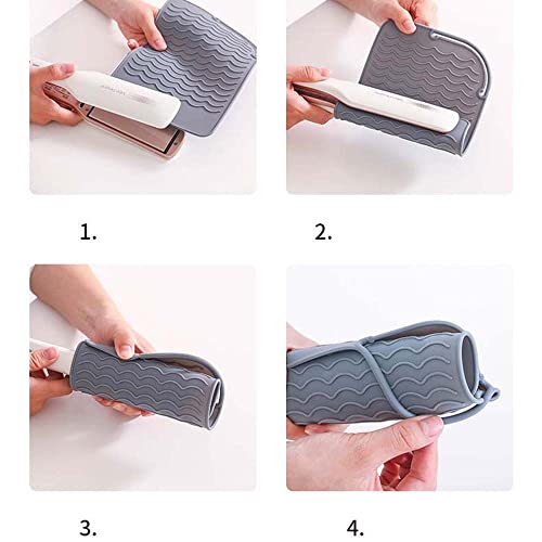 Almohadilla aislante de silicona para planchas y rizadores miniatura 5
