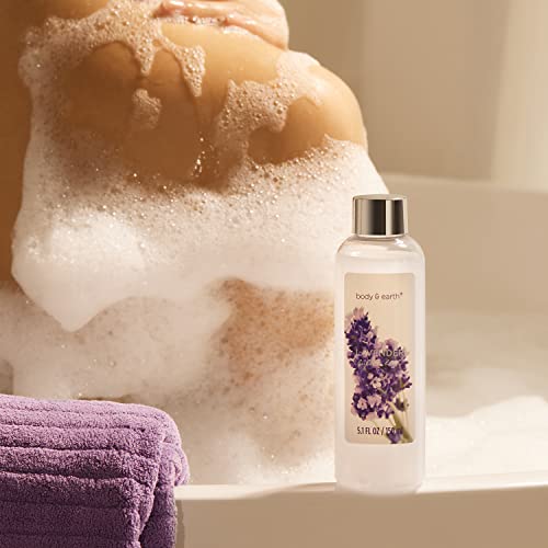 Gift Set For Women, Gift Basket For Women, Body & Earth Women Bath Set Lavender Spa Baskets With Bubble Bath, Bath Salts, Body Lotion, Scented Candle,Gifts For Women,Mother's Day Gifts,Gifts For Mom #TOP3