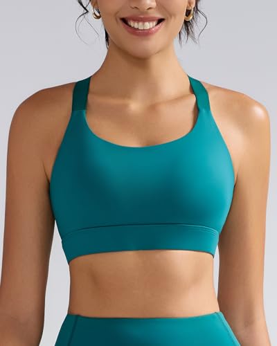 Image of RUNNING GIRL Sports Bra for Women High Support, Molded Cup High Impact Sports Bras with Sewn in Pads Workout Running Bra