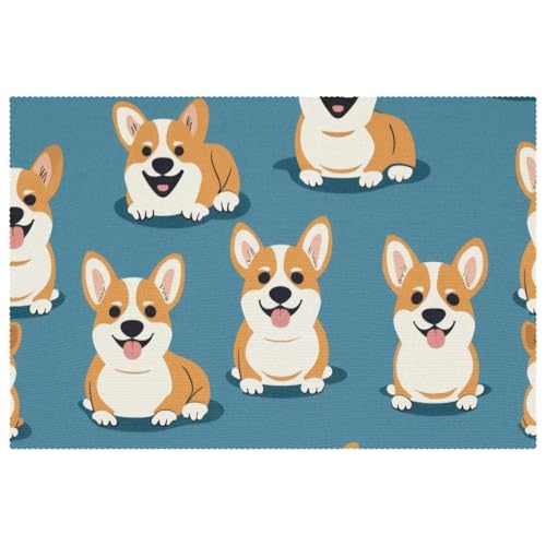 Sets de table antidérapants pour protéger de la chaleur lot de 6
