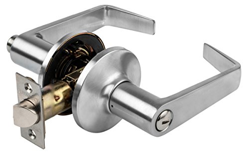 Dynasty Hardware OAK-30-26D Okamont Commercial Privacy/Bathroom Door Lever ADA Approved, Brushed Chrome (Privacy)