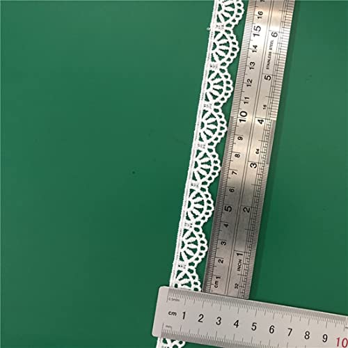 Xingmo 8m Lace Edge Trim Ribbon Embroidered Floral Lace Wide 1.5cm (White) - Image 2