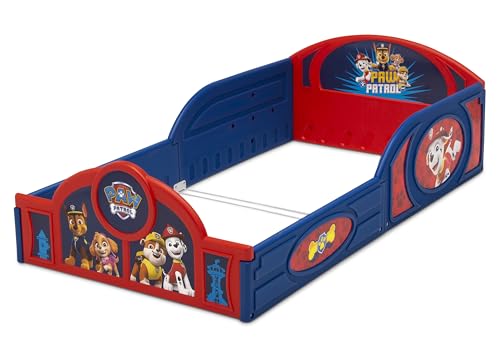 Delta Children - PAW Patrol Plastic Sleep and Play Toddler Bed with Attached Guardrails - image 6