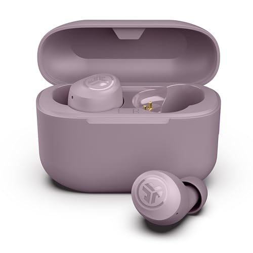 JLab Go Air Pop+ True Wireless Earbuds, In Ear Headphones, Bluetooth Earphones, 35H Playtime Ear Buds, Bluetooth Earbuds with Microphone, USB-C Charging Case, Dual Connect, EQ3 Sound, Mauve