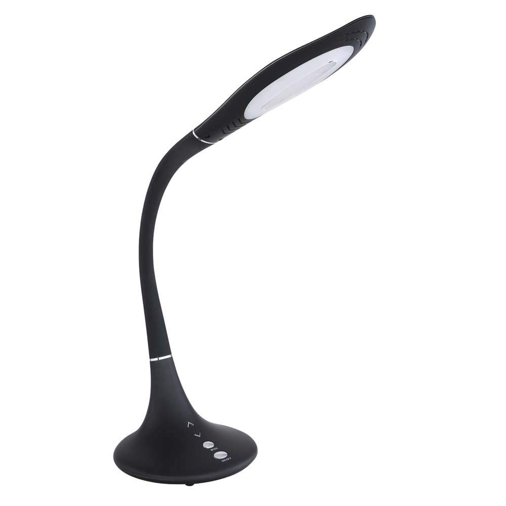 Flexo - Lámpara de mesa led (1 bombilla LED de 10 W, incluye CCT, intensidad regulable, Touch ON/OFF)