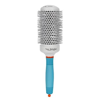 Round Brush for Blow Drying, Ceramic and Ionic Nano Thermal Barrel Tech Brush for Sleek, Styling,Curling and Straightening, Barrel 2.56inch