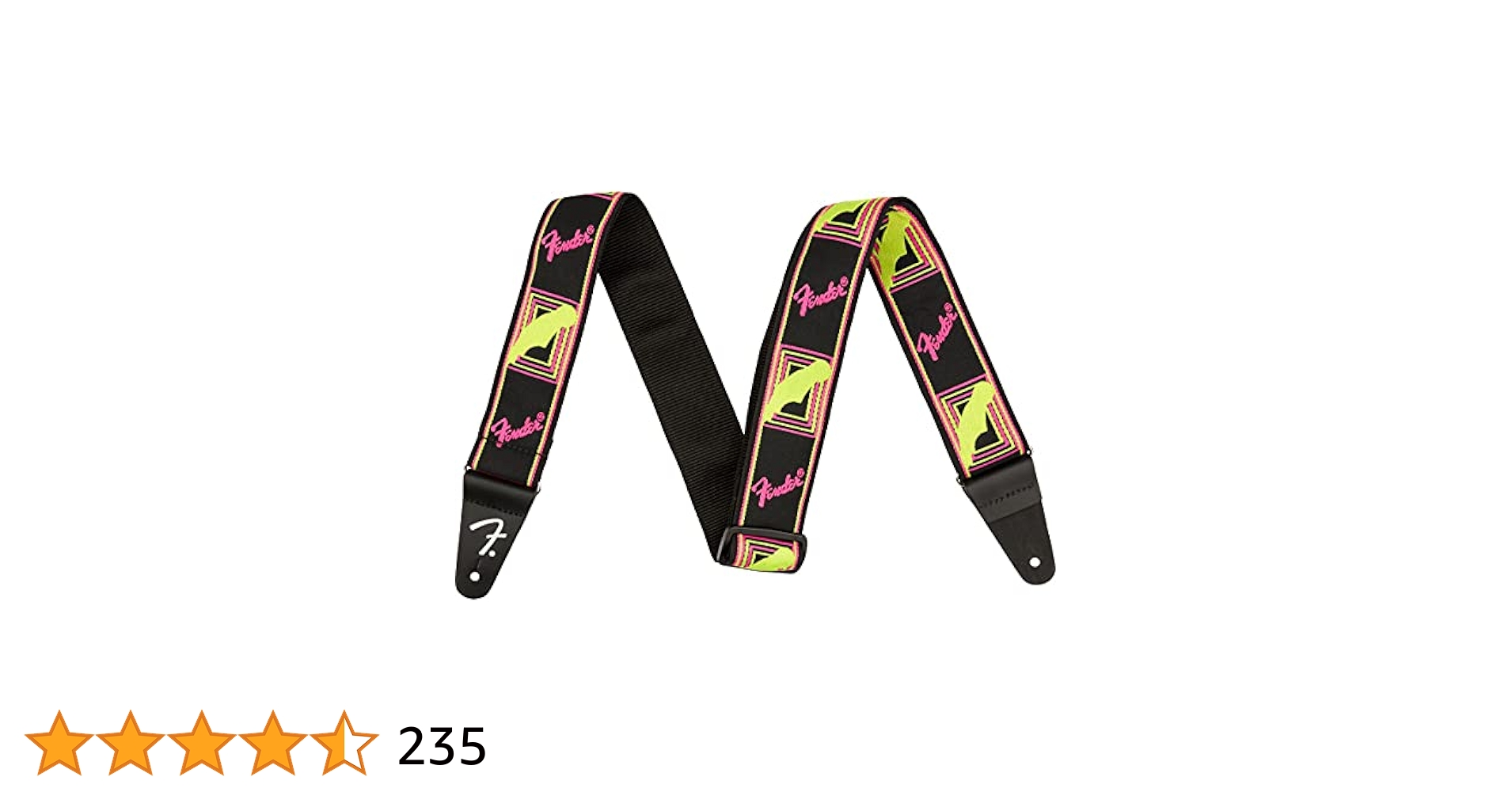 Fender ストラップ ネオンカラー オレンジ レア Fender ネオンモノグラムストラップ 日本未発売カラー