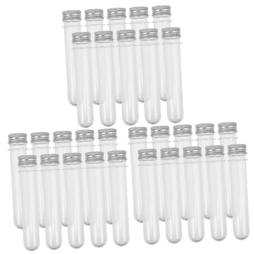 Unomor 30 Pcs Test Tube Candy Box Wedding Candy Container Convenient Test Tubes Test Tubes for Candy Wedding Wish Bottles Wedding Plastic Tubes Tea Supplies Household Test Tubes