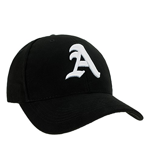4sold Casquette de baseball 100% coton Avec bords et broderie Lettre A et S - Noir - Taille unique Cover
