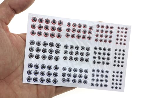 549 piezas de ojos holográficos 3D para señuelos de pesca miniatura 6