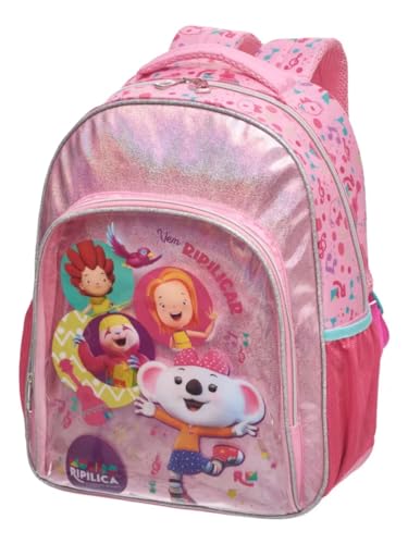 UP4YOU Mochila Escolar Lilica Mundo Ripilica Vem Dançar - Pacific 31 cm x 21 cm x 42 cm Rosa