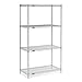 Stainless Steel Wire Shelving, 36"W x 18"D x 74"H