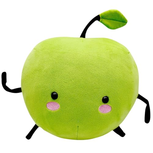 IFHDO Apple Pluche pop pluche fruit speelgoed grappig eten gevuld speelgoed kleine levensmiddelen schattig pluche speelgoed fruit pluche schattig kussen zacht pluche