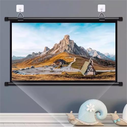 Pantalla Manual para Proyector 72" 4:3 16:9 para Teatro miniatura 1