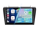 Navegación GPS para Coche GPS para Coche 4G 64G Android 13 para Mazda 3 (2004-2009) con estéreo Multimedia, CarPlay inalámbrico