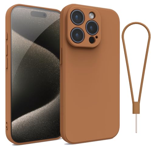 Andwing For iPhone 15 Pro Case,Silicone Case Soft Ultra For iPhone 15 Pro Phone Case Slim Protective Shockproof Cover Scratch-Resistant Microfiber Lining