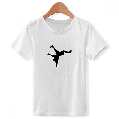 T-Shirt Danseur Handstand idéal au skatepark ou en battle de breakdance pour grand garçon blanc
