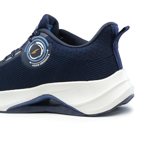 Image of ASIAN Men POWERPLAY-21 Running and Casual wear Running Shoes with Laces, Lightweight and Comfortable Shoes with Upper Fabric and Phylon Sole for Men & Boys