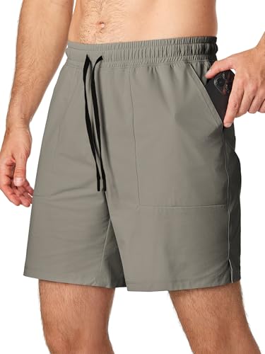 JMIERR Men's Shorts Running Workout Athletic Shorts Quick Dry 7