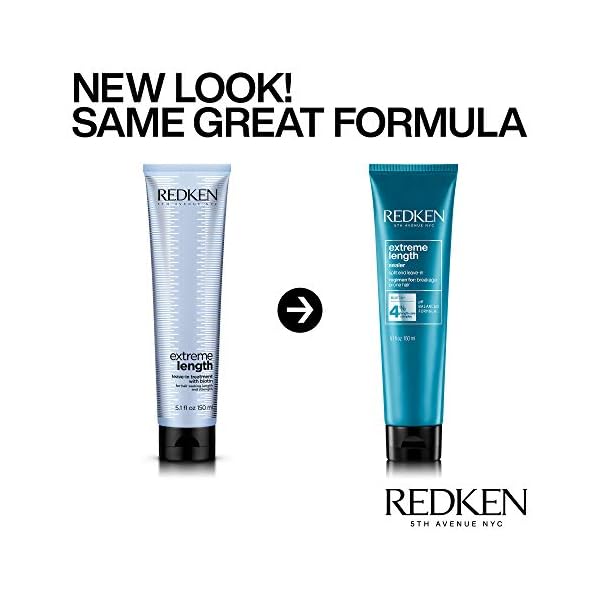 Redken Extreme Length Leave-In Conditioner | For Hair Growth | Seals Split Ends & Prevents Breakage | Infused With Biotin | 5.1 Fl Oz