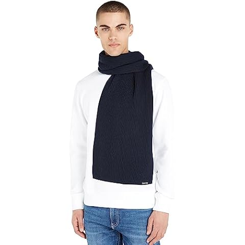 Calvin Klein Classic Cotton Rib Knit Scarf Cover