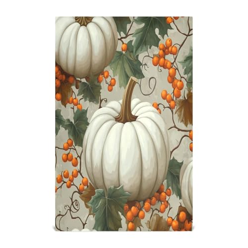 STAYTOP Thanksgiving Pumpkin Kitchen Dish Towel Set,1Pcs Drying Kitchen Towels Tea Towels Gift Set for Drying Cleaning Cooking Baking