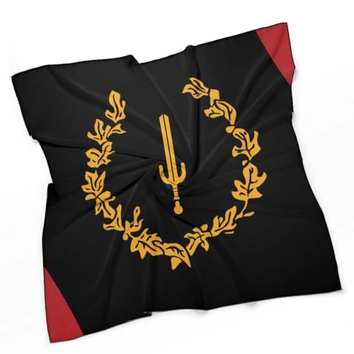 Black American Heritage Flag Fashion Head Scarf for Women Silk Like Bandana Kerchief Satin Square Scarves Gifts 27"3