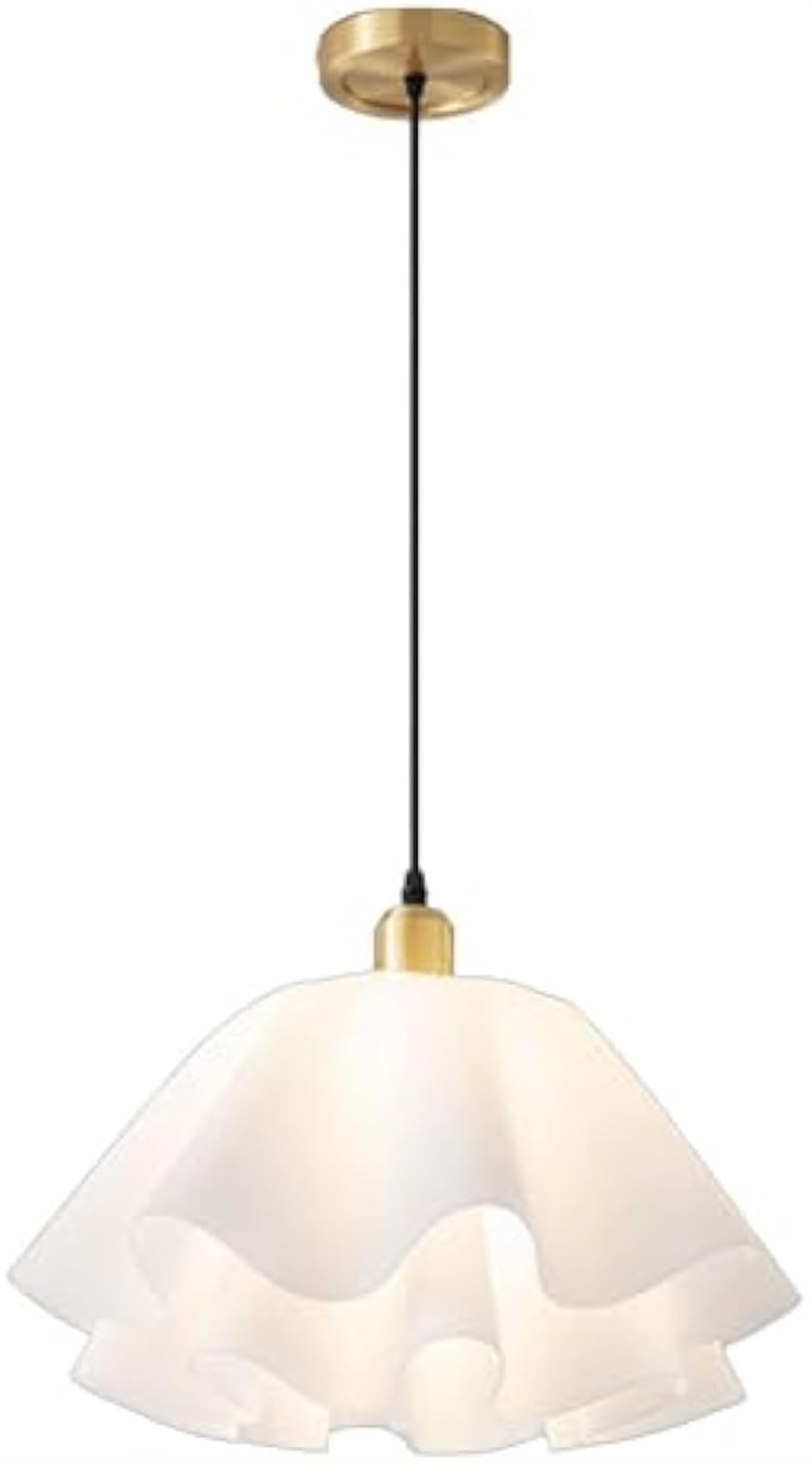 Suspension balcon restaurant en acrylique blanc pour illuminer vos terrasses extérieures