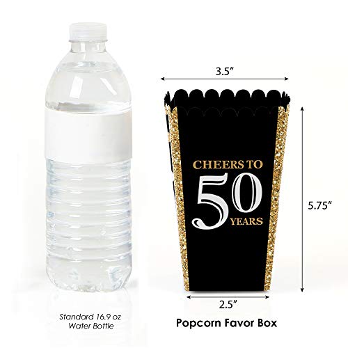Boîtes à popcorn jetables or pour simplifier la fête des 50 ans