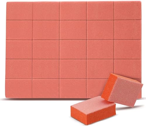 Mini bloque pulidor de uñas naranja de doble cara para un limado uniforme 7