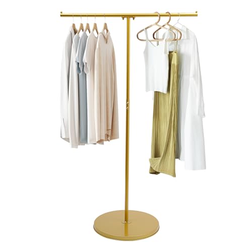 Présentoir à vêtements en Forme de T pour Magasin et portant maison or