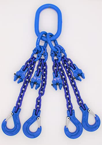 Cadena de tope de grado 10, 4 hebras, 6,0 m, 16 mm, con acortamiento azul Cover