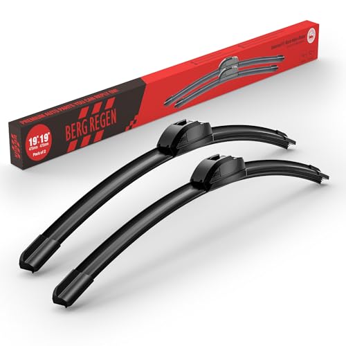 Image of BERG REGEN 19 inch+19 inch Windshield Wiper Blades Replacement for Toyota Sequoia 2001-2007, Toyota Tundra 2000-2006, Jeep Liberty 2002-2012, Dodge Nitro 2007-2011 -Genuine OEM Quality (Set of 2)