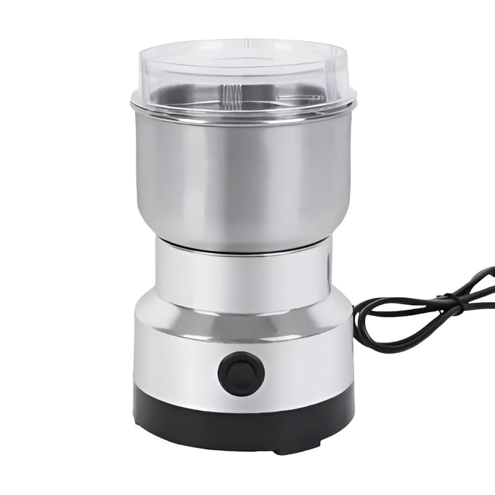 Lukzer Electric Dry Grinder for Kitchen, Stainless Steel Spice & Masala Grinder, Coffee Bean Grinder, Small Mixer for Dry Grinding Herbs, Nuts, Grains, Seeds, 200W Compact Portable Machine-image-49