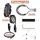 Giantdeer 48W Wasserdichtes Motorrad USB C Steckdose, Moto Telefon Ladegerät, QC3.0 USB-A und USB C 12V Motorrad Steckdose+ 5A Typ C Ladekabel（1M）für DC 12V/24V Moto/Boot/Beachbikes