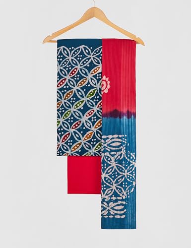 Image of Amazon Brand - Myx Women's Unstitched Batik Print Salwar Suit Dress Material With Dupatta