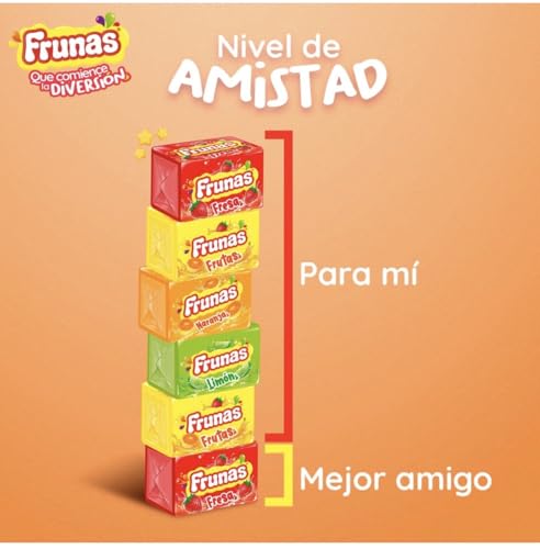 FRUNAS Original 26 unidades peso neto 416g caramelo frutas miniatura 5