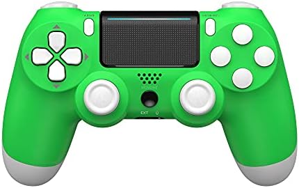 MOVONE Wi-fi Controller for PS4/Slim/Professional Console,with Twin Vibration/Stereo Headset Jack/Contact Pad/Six-axis Movement Management(Inexperienced)
